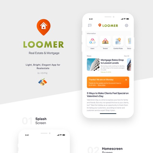 Light, Bright, Elegant App for Realestate