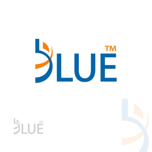 Blue logo  for spots wear