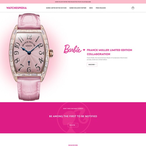 franck muller X barbie collab