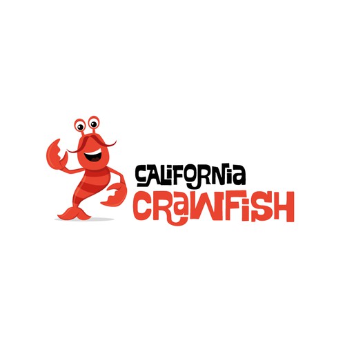 Cartoon crawfish mascot