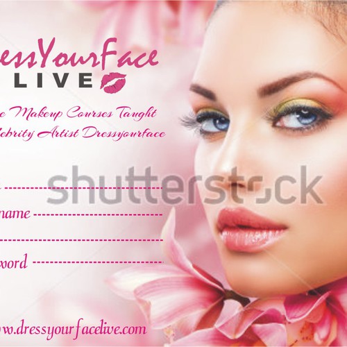 Create a Holiday Gift Card for Online Makeup Education Company