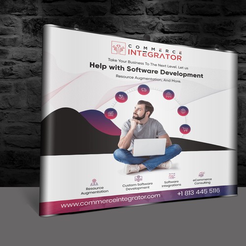 Trade Show Banner for a software outsourcing company
