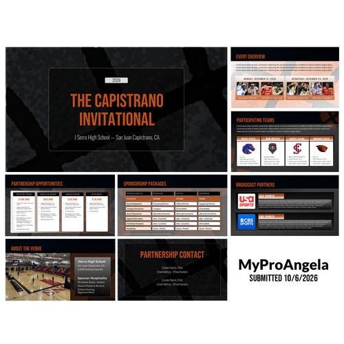 Sports Event Slide Deck