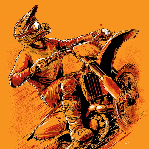t shirt design motorcross