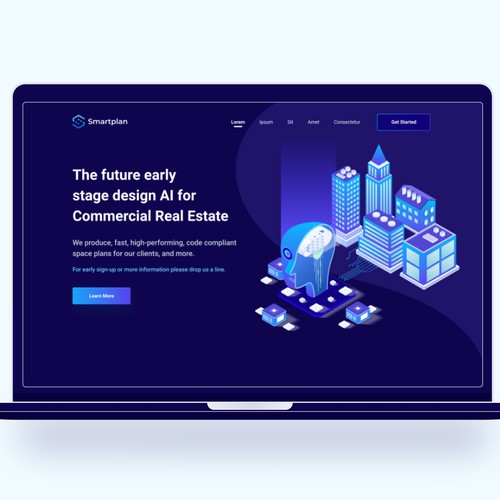 Artificial Intelligence SAAS for Real Estates Companies Dark Mode
