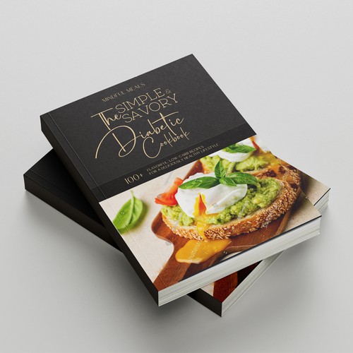 Savory, mouthwatering Diabetic Cookbook design that makes you hungry