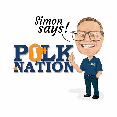 Polk Nation logo design  and ilustration 