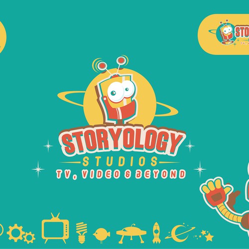 Create a Retro Sci Fi logo for Storyology Studios