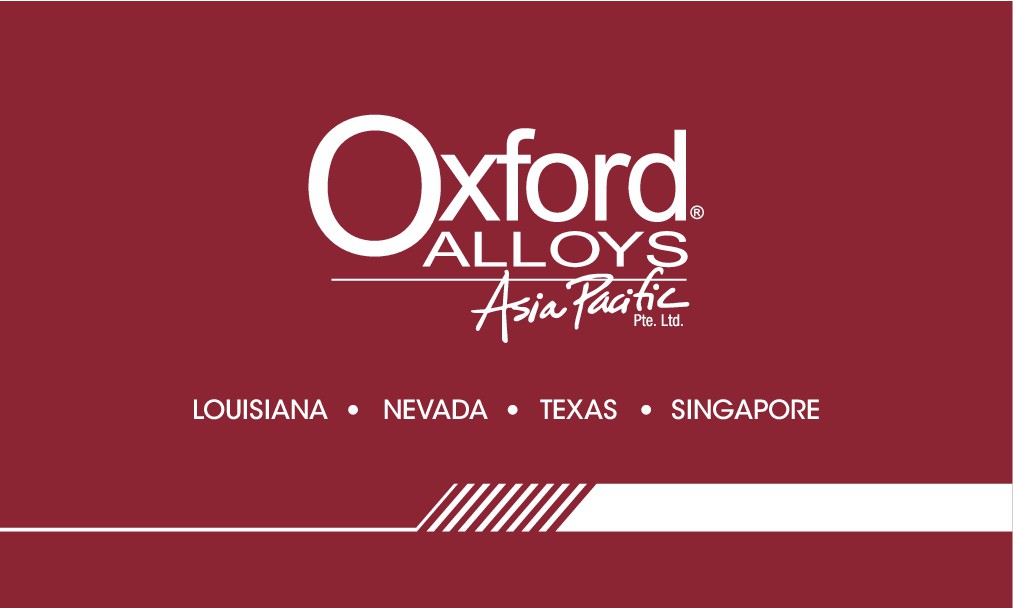 oxford alloys asia pacific business card (front)