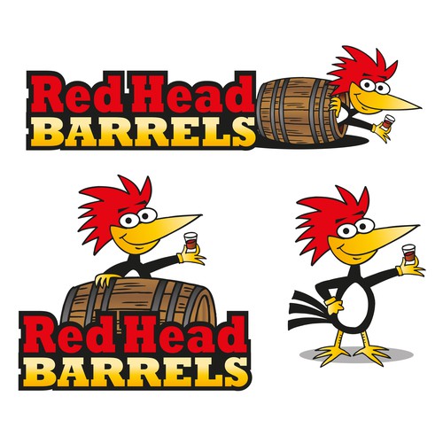 Logo/Illustration for Red Head Barrels