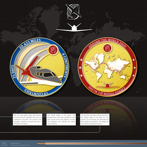 Cirrus Vision Around the World Flight Commemorative Coin