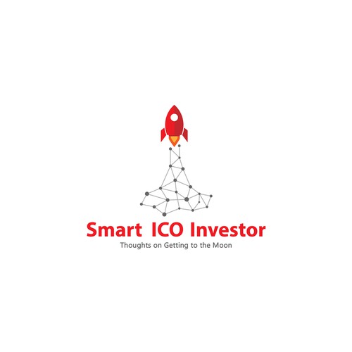 Modern abstract logo for ico investor