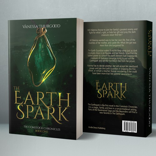 Book Cover design for The Earthspark