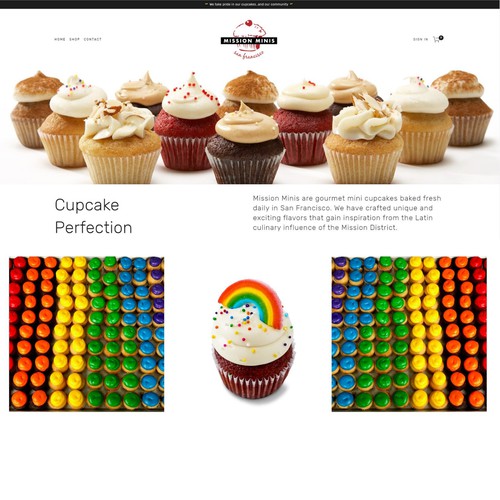 Website - Gourmet Cupcake Bakery