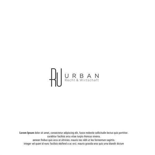 concept logo urban recht & wirtschaft