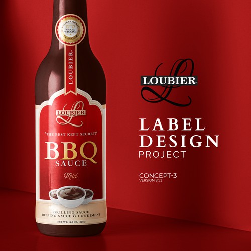 Luxury Label for BBQ Sauce Products