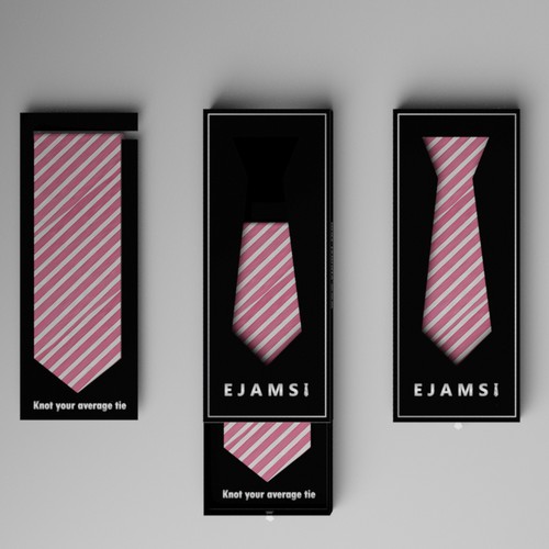 Packaging Design for World's First Leather Wallet incorporated into a Tie.