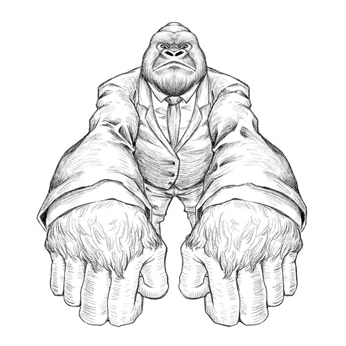 Gorilla Illustraton
