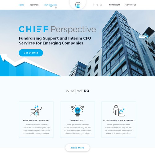 Fundraising and Interim CFO Firm Website Redesign