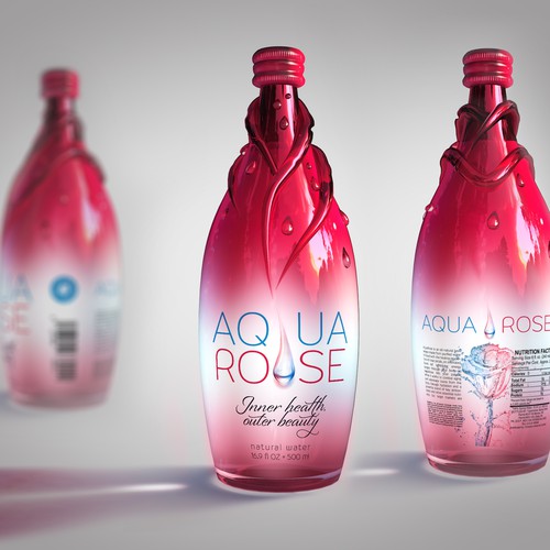 3D bottle design and label for up and coming plant based beverage (CADDesign)