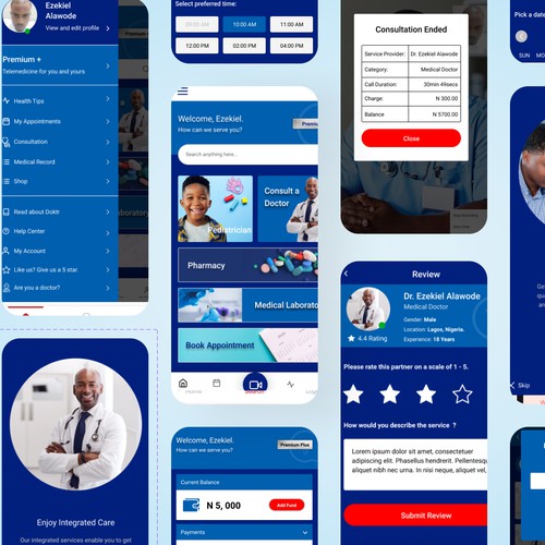 Mobile Application designed for doctor appointments.