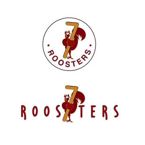 Logo for a fried chicken restaurant.