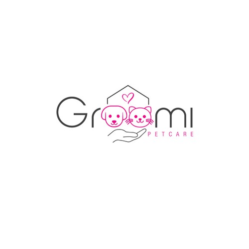 GROOMI PET CARE LOGO DESIGN