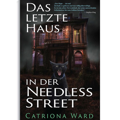 Dark cover design for horror novel