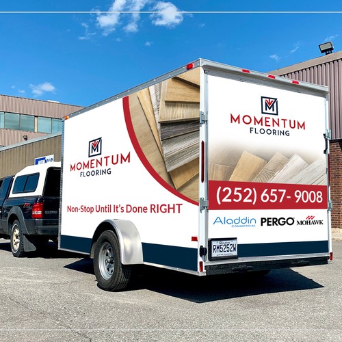 Vehicle Wrap design for Flooring Company - USA