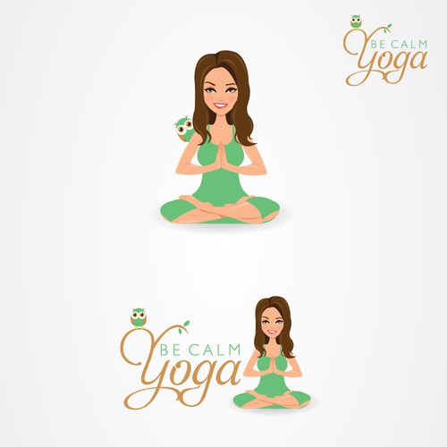 Create the next logo for Be Calm Yoga