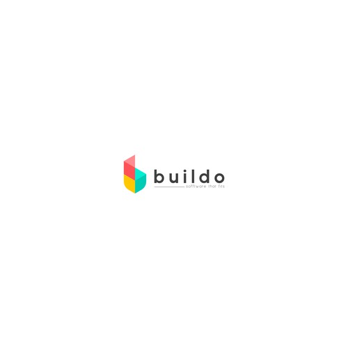 Logo concept for buildo software developer company