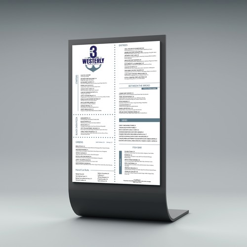 Nautical menu