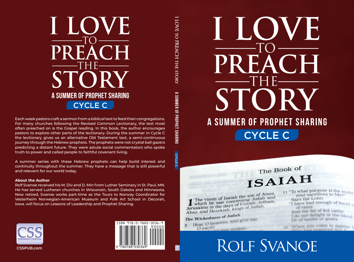 Design a book cover for "I Love to Preach the Story, Cycle C"