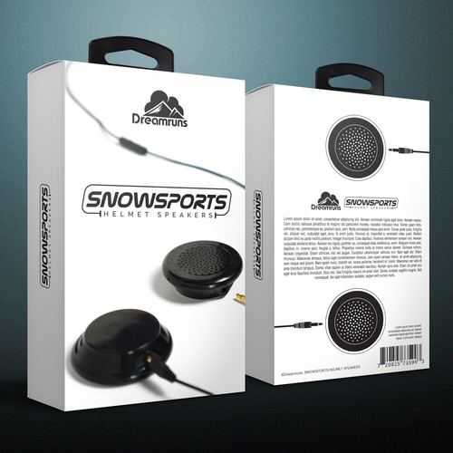 Dreamruns Snowsports Helmet Speakers Box Design