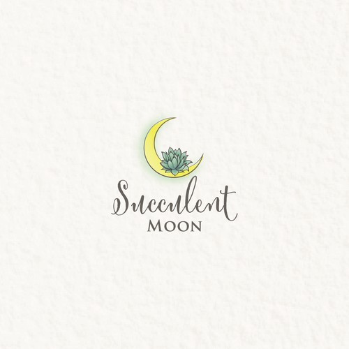 Succulent moon logo