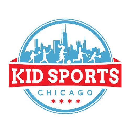 Kids Sports Chicago logo design 