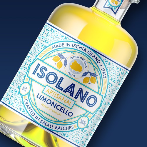 Isolano Limoncello Label