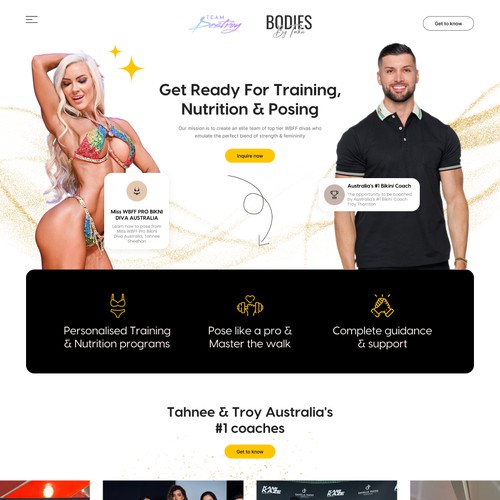 Landing Page Design for Fitness Coaches