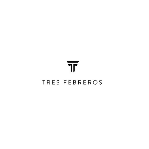 Make the new logo for Tres Febreros, a high end semi-casual shirt brand