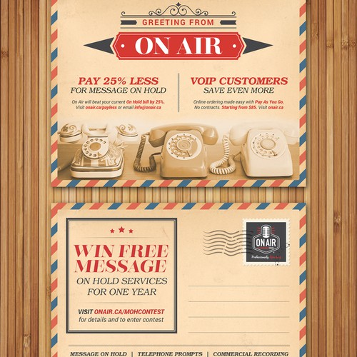 Recording studio looking for a postcard style flyer that pops!