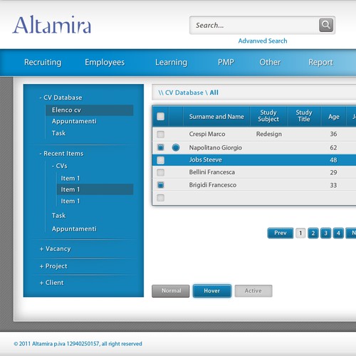 Help Altamira Srl with a new website or app design