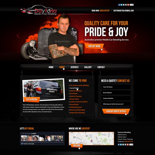 'Daytona Car Detailing' needs an epic new website