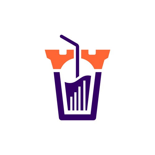 bottle castle chart logo design for sale
