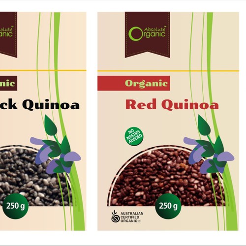 Packaging for Quinoa in pouches (Grains)