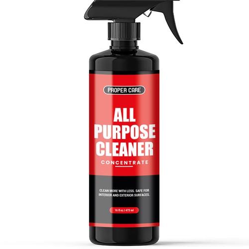 All purpose cleaner label design