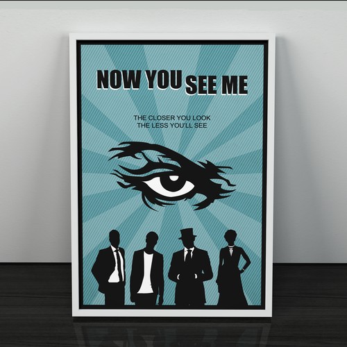 80's style poster concept for the film 'Now You See Me'