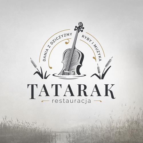 Tatarak restaurant logo design