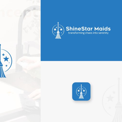 ShineStar Maids Logo Design