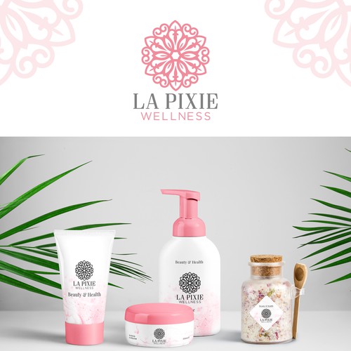 feminine logo for health, and skin care products