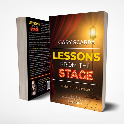 Book cover for the memoir "LESSONS FROM THE STAGE"